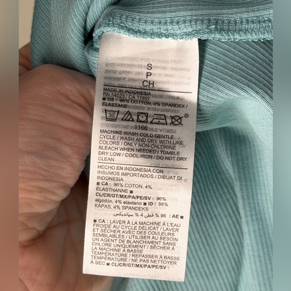 NEW Old Navy Fitted Rib Knit Midi Cami Dress Geyser Blue S Bodycon Minimalist - Picture 7 of 10